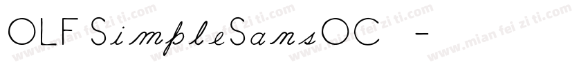 OLF SimpleSansOC 字体字体转换